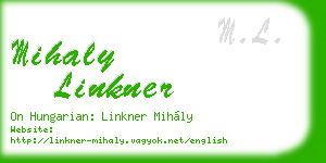 mihaly linkner business card